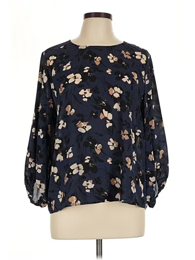 Pre-owned West Kei 3/4 Sleeve Blouse In Blue