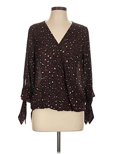 Pre-owned West Kei 3/4 Sleeve Blouse In Brown