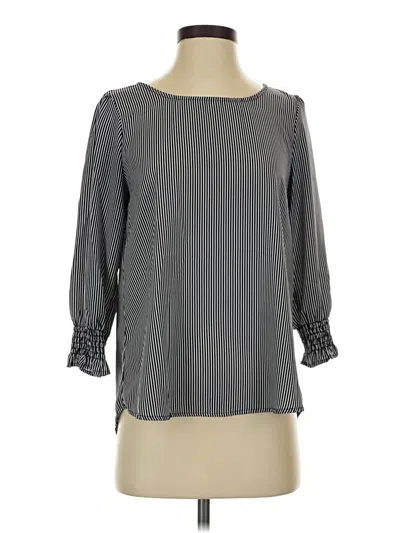Pre-owned West Kei 3/4 Sleeve Blouse In Gray