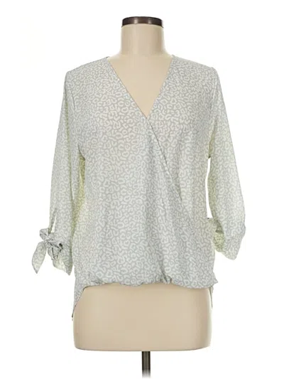 Pre-owned West Kei 3/4 Sleeve Blouse In Gray
