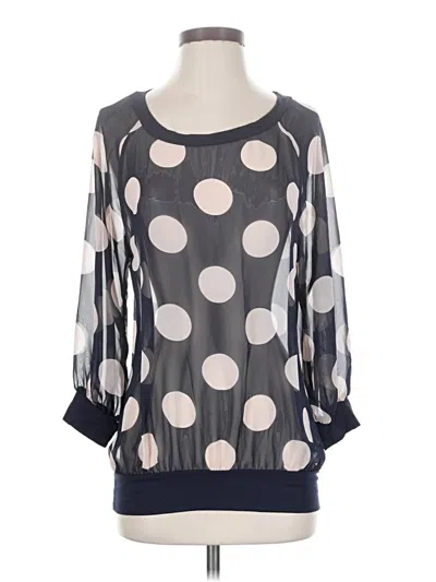 Pre-owned West Kei 3/4 Sleeve Blouse In Gray