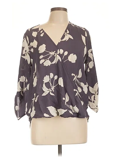Pre-owned West Kei 3/4 Sleeve Blouse In Gray