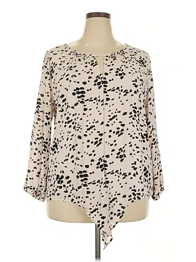 Pre-owned West Kei 3/4 Sleeve Blouse In Ivory
