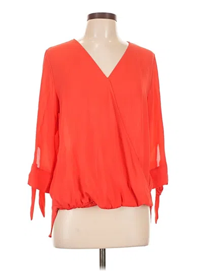 Pre-owned West Kei 3/4 Sleeve Blouse In Orange