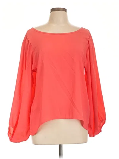 Pre-owned West Kei 3/4 Sleeve Blouse In Orange