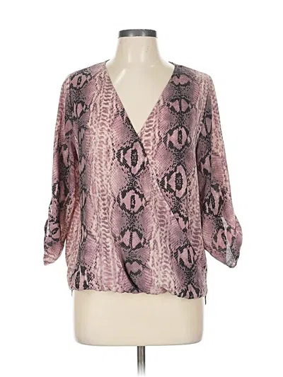 Pre-owned West Kei 3/4 Sleeve Blouse In Pink