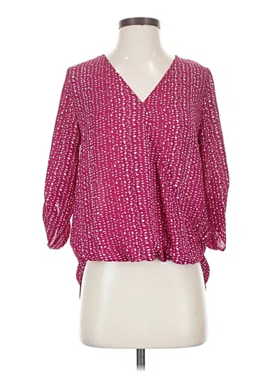 Pre-owned West Kei 3/4 Sleeve Blouse In Pink