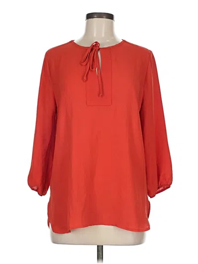 Pre-owned West Kei 3/4 Sleeve Blouse In Red