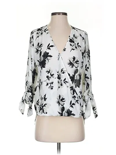 Pre-owned West Kei 3/4 Sleeve Blouse In White