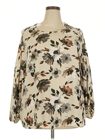 Pre-owned West Kei 3/4 Sleeve Blouse In White