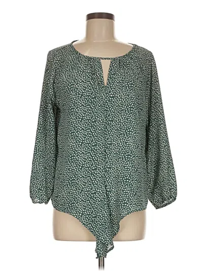 Pre-owned West Kei 3/4 Sleeve T-shirt In Green
