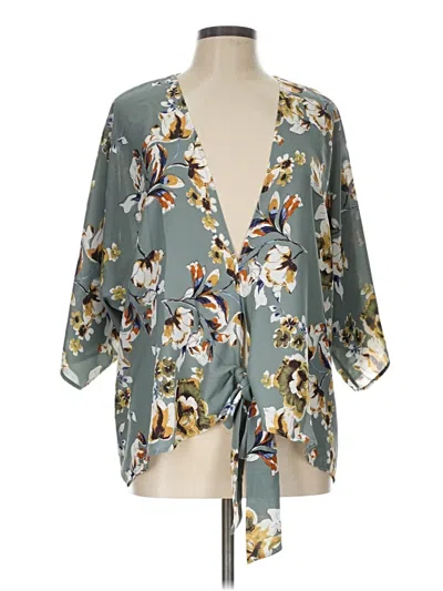 Pre-owned West Kei Kimono In Teal