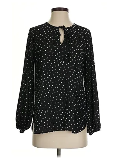 Pre-owned West Kei Long Sleeve Henley Shirt In Black