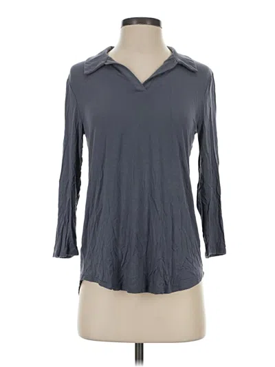 Pre-owned West Kei Long Sleeve Polo Shirt In Gray