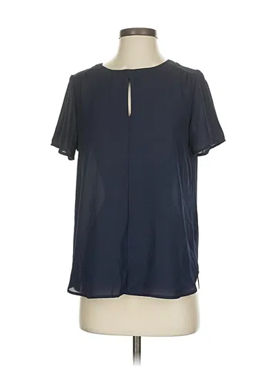 Pre-owned West Kei Short Sleeve Blouse In Blue
