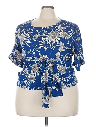 Pre-owned West Kei Short Sleeve T-shirt In Blue