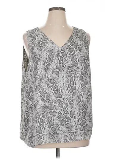Pre-owned West Kei Sleeveless Blouse In Silver