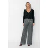 West Of Amelie Scallop Cardigan In Black
