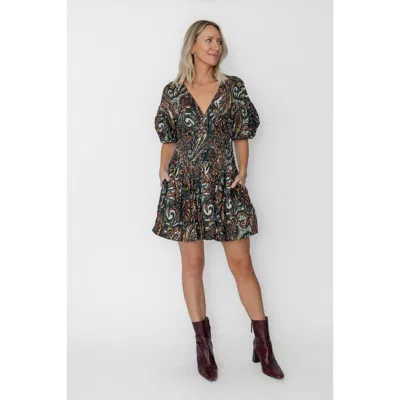 West Of Brigitte Mini Dress In Multi