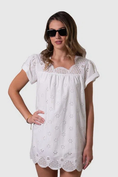 West Of Celine Mini Dress In Gray