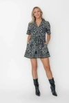 West Of Georgia Mini Dress In Multi