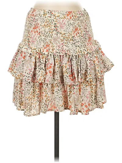 Pre-owned West Of Melrose Casual Skirt In White