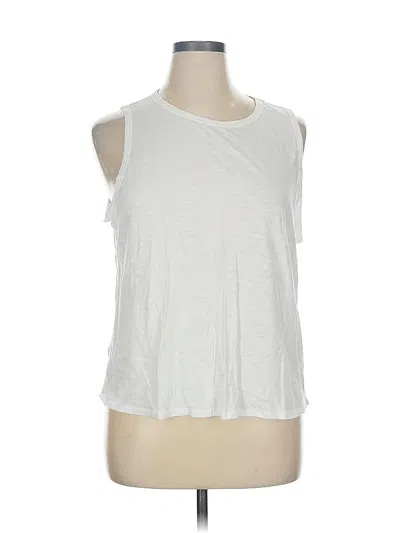 Pre-owned West Of Melrose Sleeveless T-shirt In White