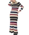 West Of Myriam Sweater Ankle Dress In Multi