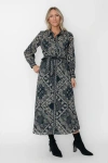 West Of Nadine Midi Dress In Multi