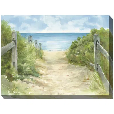 West Of The Wind Along The Cape 40" Wide Rectangular Outdoor Canvas Wall Art