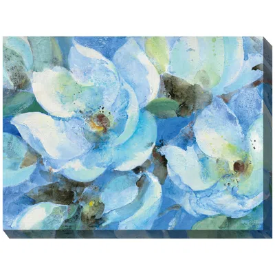 West Of The Wind Baby Blue Eyes 40" Wide Rectangular Outdoor Canvas Wall Art