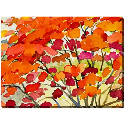 West Of The Wind Blaze 40" Wide All-weather Indoor-outdoor Canvas Wall Art