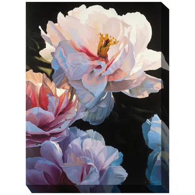 West Of The Wind Blushing Beauty 40" High All-weather Outdoor Canvas Wall Art