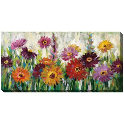 West Of The Wind Carnival Of Color 48"w Rectangular Outdoor Canvas Wall Art