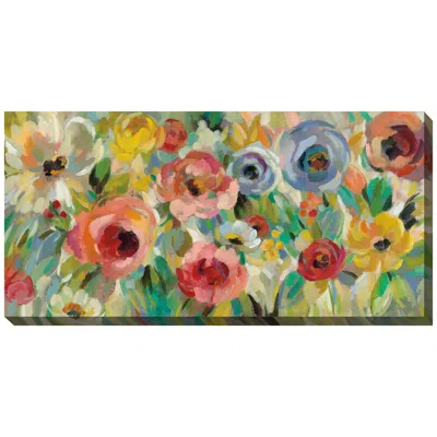 West Of The Wind Charades 48" Wide Rectangular Outdoor Canvas Wall Art