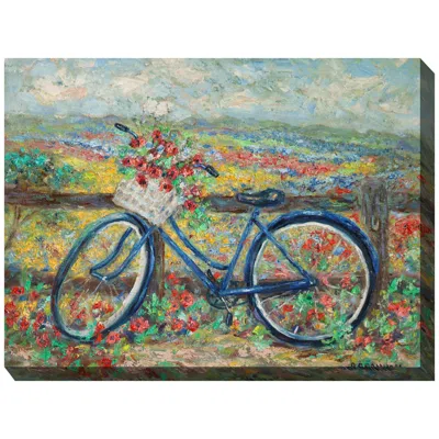 West Of The Wind Country Bike 40" Wide All-weather Outdoor Canvas Wall Art
