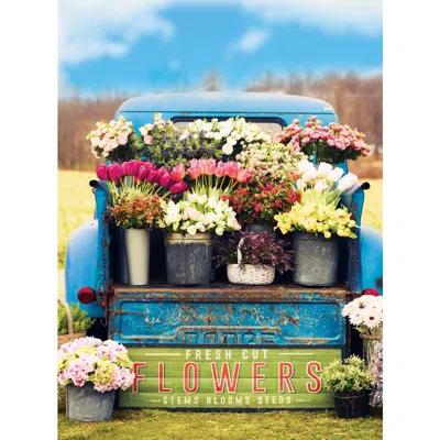 West Of The Wind Fresh Flowers 40" High All-weather Outdoor Canvas Wall Art