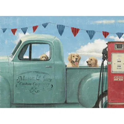 West Of The Wind Go For A Ride 40" Wide All-weather Outdoor Canvas Wall Art