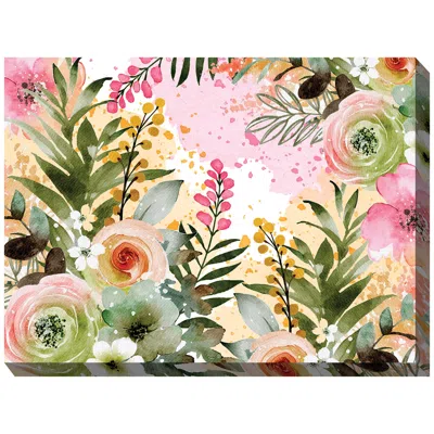 West Of The Wind Meadow Dance 40" Wide Rectangular Outdoor Canvas Wall Art