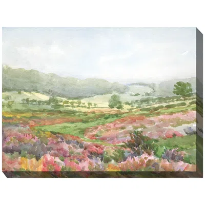 West Of The Wind Misty Moors 40" Wide Rectangular Outdoor Canvas Wall Art