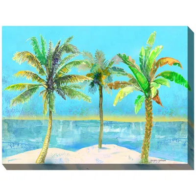 West Of The Wind Sandpoint 40" Wide All-weather Outdoor Canvas Wall Art