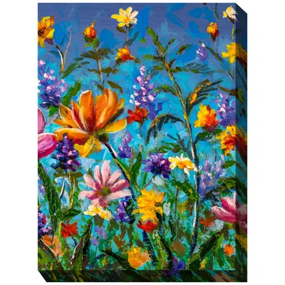West Of The Wind Summer Heyday 40" High All-weather Outdoor Canvas Wall Art