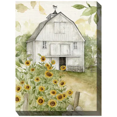 West Of The Wind Sunny Day Farm 40" High Rectangular Outdoor Canvas Wall Art