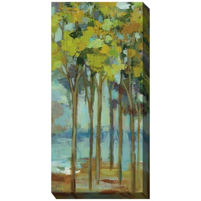 West Of The Wind Woodland Grove No1 48"h Rectangular Outdoor Canvas Wall Art