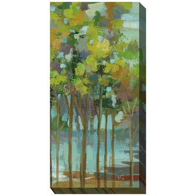 West Of The Wind Woodland Grove No2 48"h Rectangular Outdoor Canvas Wall Art