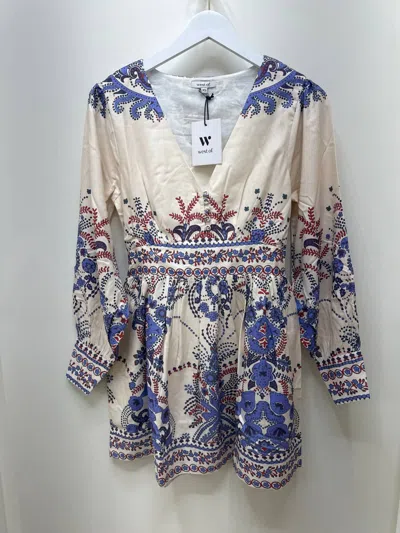 West Of Women's Logan Mini Dress In Blue Multi