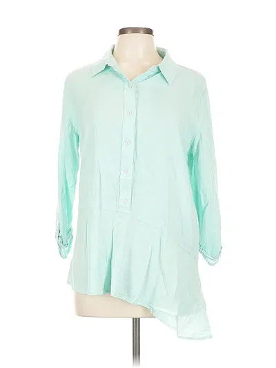 Pre-owned Westbound 3/4 Sleeve Blouse In Blue