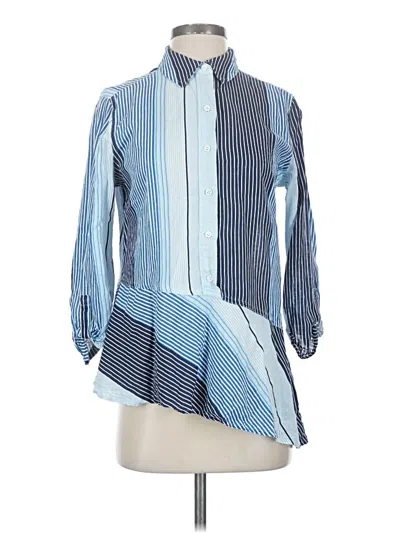 Pre-owned Westbound 3/4 Sleeve Blouse In Blue