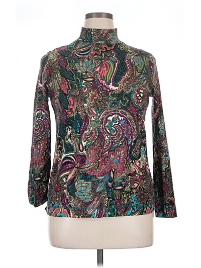 Pre-owned Westbound 3/4 Sleeve Blouse In Green