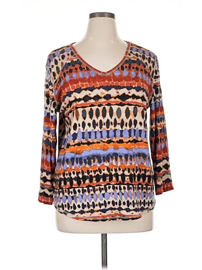 Pre-owned Westbound 3/4 Sleeve Blouse In Orange